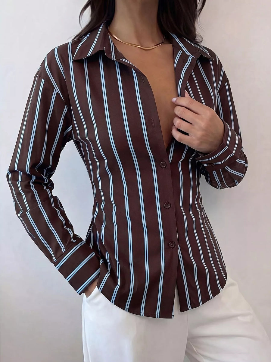 Striped Button-Down Slim-Fit Shirt
